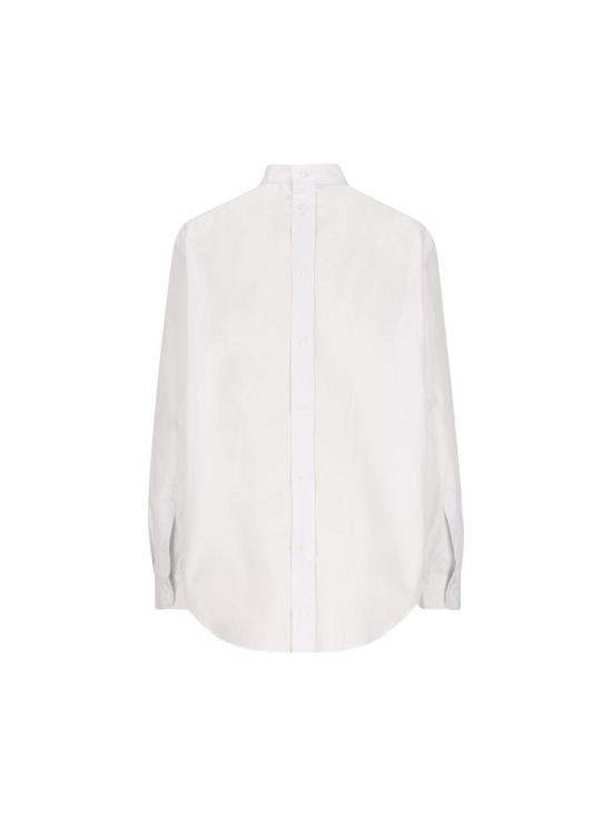  펜디 셔츠 긴팔 버튼 포플린 셔츠 화이트 - FENDI