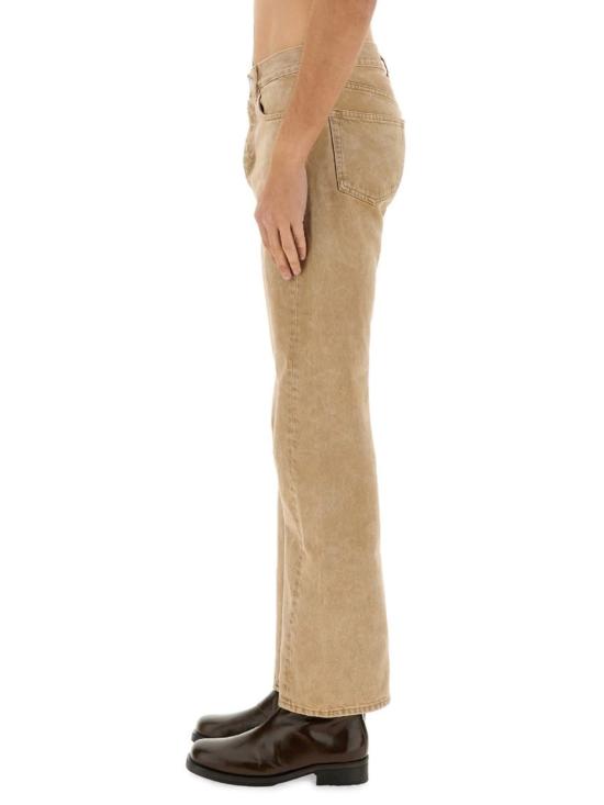  선플라워 데님 팬츠 스트레이트 트위스트 진 베이지 - SUNFLOWER