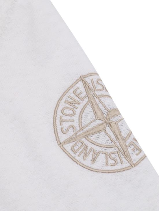  [키즈] 스톤 아일랜드 풀오버 키즈  스웨터 화이트 - STONE ISLAND