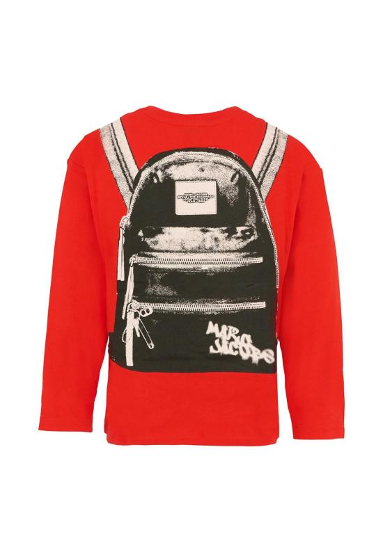  [키즈] 마크제이콥스 트레이닝 상의 마크 제이콥스 아동용 티셔츠 (빨간색) - MARC JACOBS