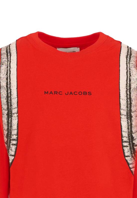  [키즈] 마크제이콥스 트레이닝 상의 마크 제이콥스 아동용 티셔츠 (빨간색) - MARC JACOBS