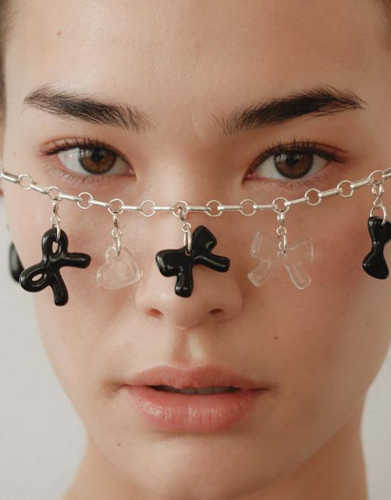  Cled 바디 주얼리 클레드 보우 아이콘 참 클리어 에어/블랙 바살트 - OTHER BRANDS