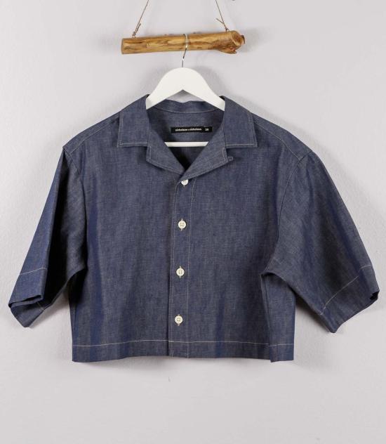  니콜슨&니콜슨 셔츠 니콜슨 & 니콜슨 로마 크롭 데님 셔츠 - NICHOLSON & NICHOLSON