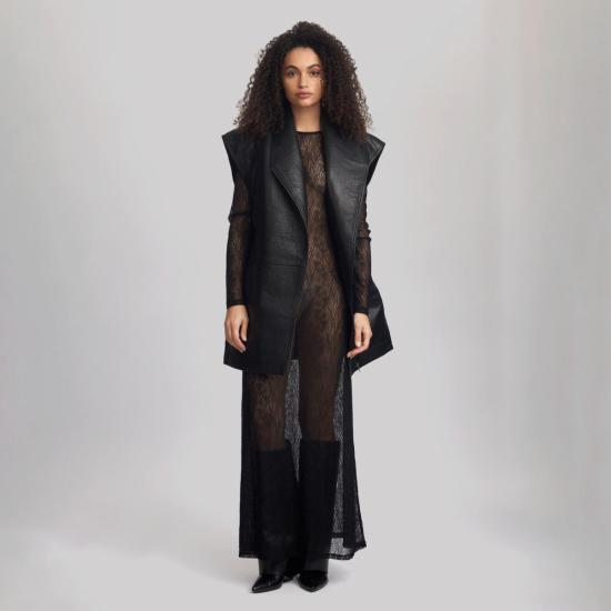  게스투즈 롱 원피스 라일라 드레스 블랙 레이스