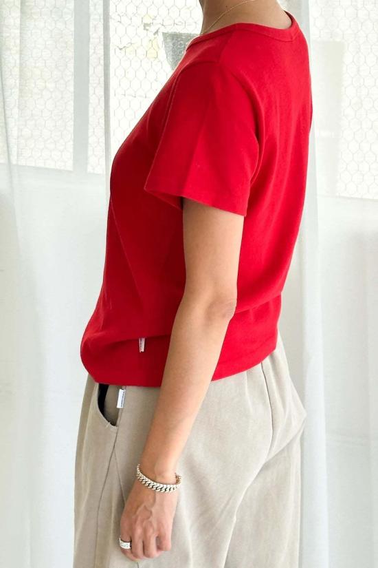  Le Bon 반팔 티셔츠 르 본 더 고 투 티 레드 - OTHER BRANDS