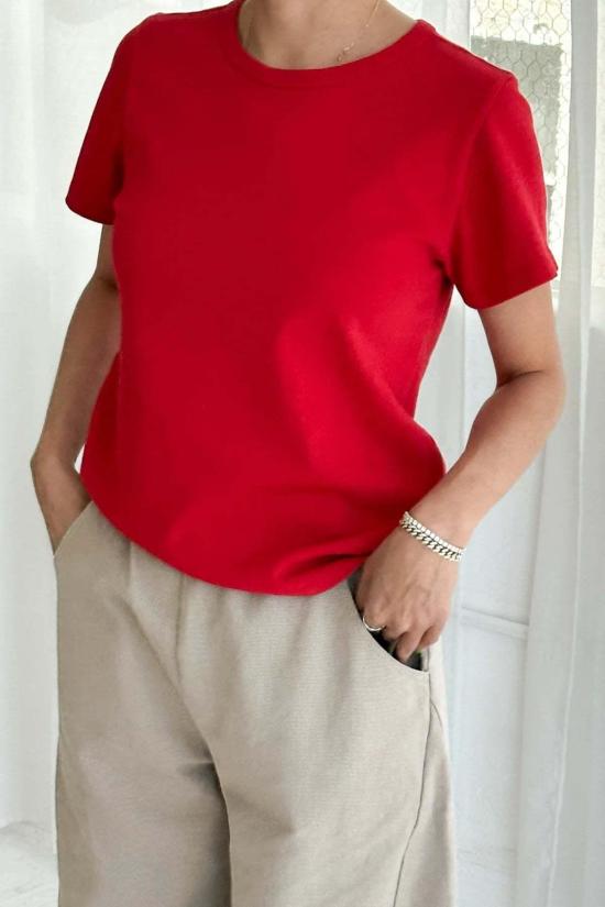  Le Bon 반팔 티셔츠 르 본 더 고 투 티 레드