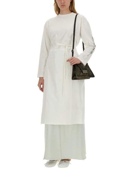  MM6 메종마르지엘라 반팔 티셔츠 Mm6 메종 마르지엘라 저지 티셔츠 화이트 - MM6 MAISON MARGIELA