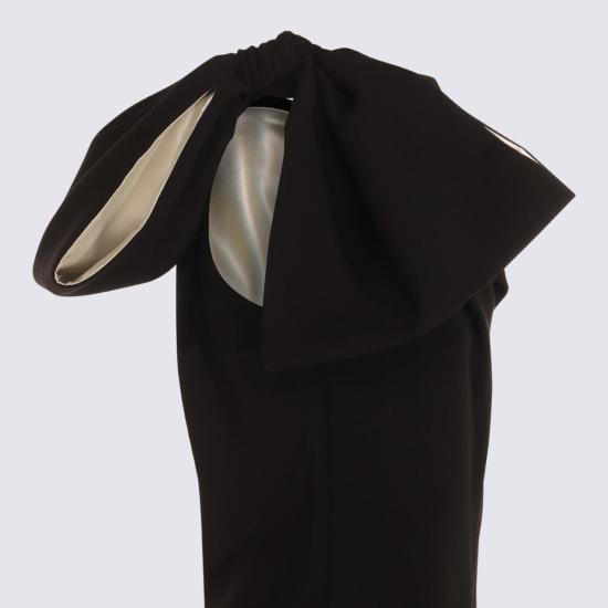  막스마라 미디 원피스 막스 마라 블랙 드레스 블랙 - MAX MARA