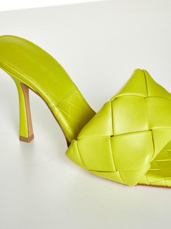  보테가베네타 샌들 Bottega Veneta Lido 인트레치아토 가죽  그린 - BOTTEGA VENETA