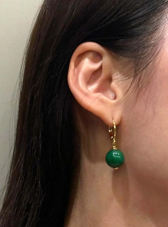  세레 이어링 Seree Nadene 제이드 드롭 - SEREE