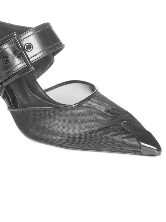  알렉산더 맥퀸 샌들 펑크  (버클 장식, 블랙) - ALEXANDER MCQUEEN