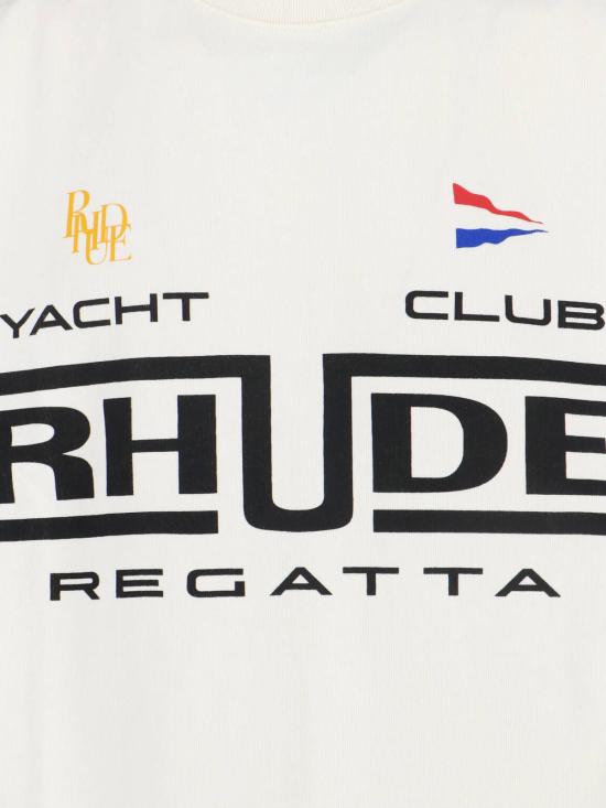  루드 반팔 티셔츠 Rhude Yacht Club Regatta 크루넥  화이트 - RHUDE
