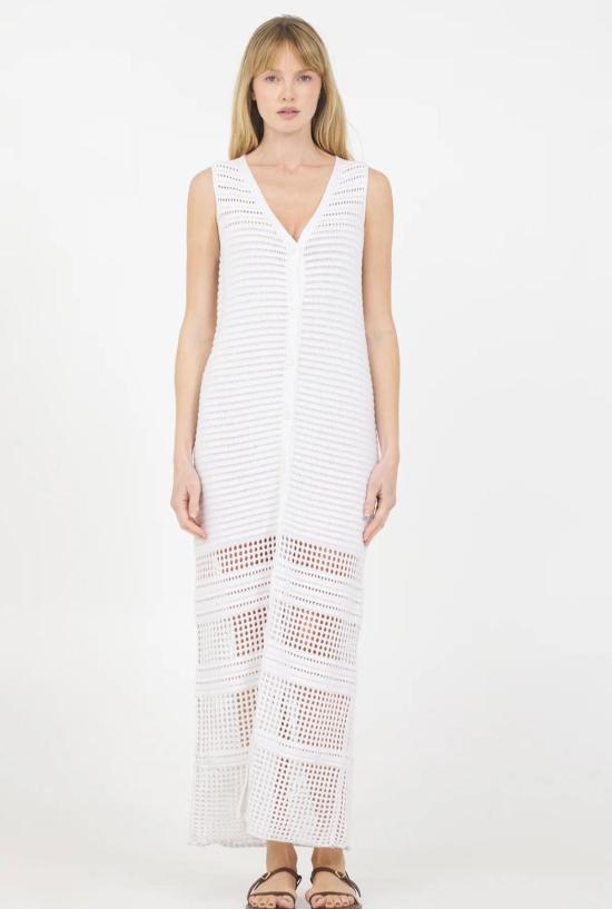  원 그레이 데이 롱 원피스 안드레아 민소매 드레스