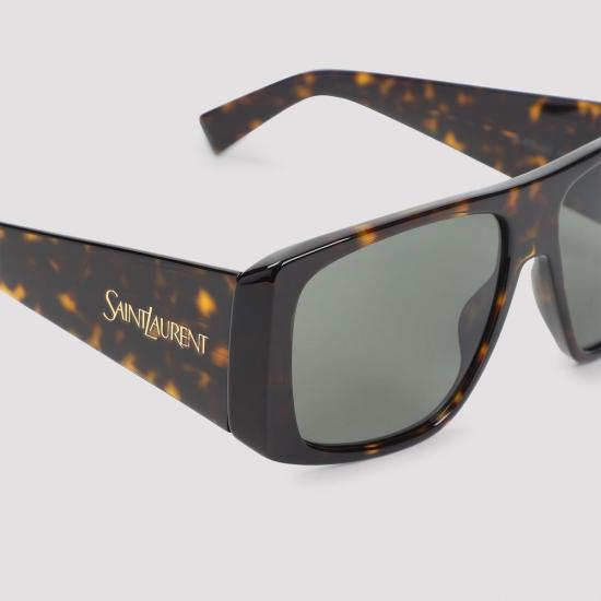  생로랑 안경 하바나 브라운 아세테이트 선글라스 DK 하바나 실버 그레이 - SAINT LAURENT