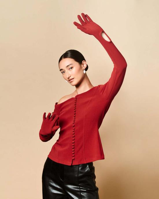  Leigh NY 블라우스 리 니 조세핀 탑 - OTHER BRANDS