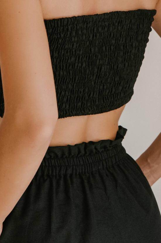  Balinese Linen 민소매 티셔츠 발리산 린넨 스모크 튜브탑