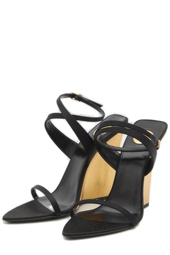  생로랑 샌들 살롬 웨지  네로 - SAINT LAURENT