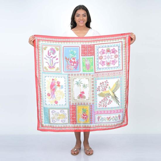  Vismaya 머플러/스카프 비스마야 파인 플라밍고 스카프 레드 - OTHER BRANDS