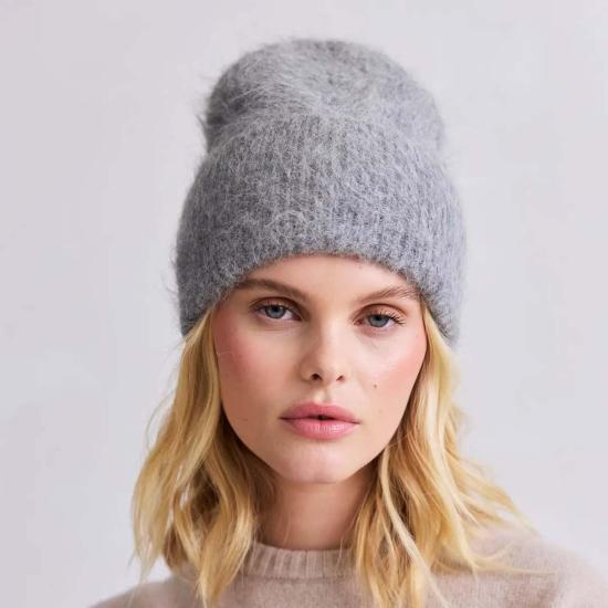  아틱 폭스 모자 북극여우 알파카 비니