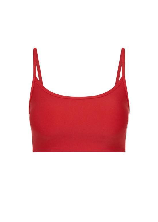  더 업사이드 브라 업사이드 옥스포드 허튼 스쿱  체리 - THE UPSIDE