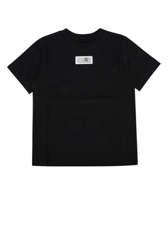  [키즈] MM6 메종마르지엘라 탑 메종 마르지엘라 키즈 MM6 티셔츠 블랙