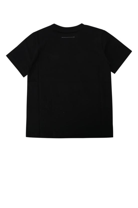  [키즈] MM6 메종마르지엘라 탑 메종 마르지엘라 키즈 MM6 티셔츠 블랙 - MM6 MAISON MARGIELA