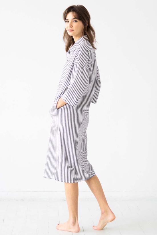  Salua Lingerie 롱 원피스 살루아 란제리 오버사이즈 버튼다운 롱셔츠 - SALUA LINGERIE