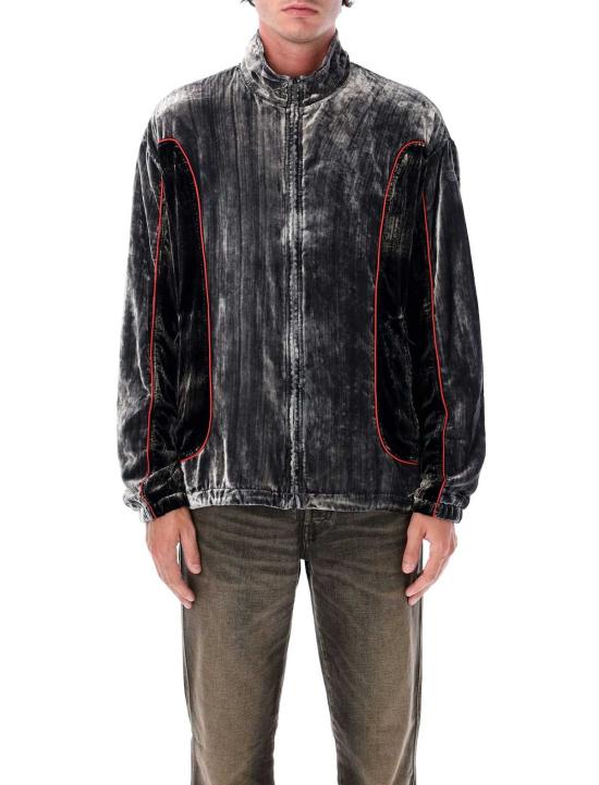  디젤 자켓 J 헤이 트랙 재킷 블랙/레드