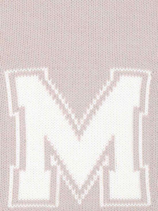  MM6 메종마르지엘라 스웨터 Mm6 메종 마르지엘라 버진 울 크루넥  베이지 - MM6 MAISON MARGIELA