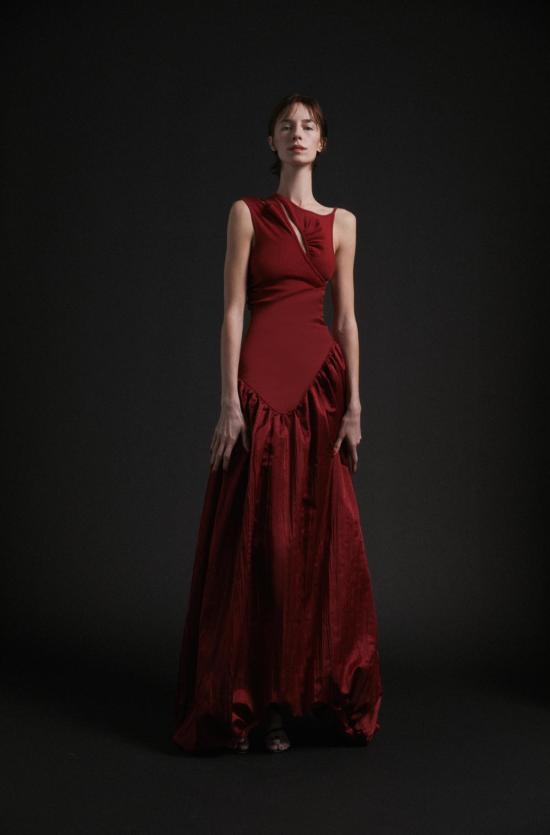  Luisa et La Luna 롱 스커트 Luisa Et La Luna 다프네 스커트 루비 - OTHER BRANDS