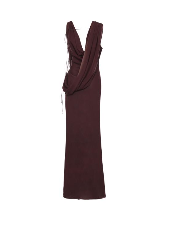 26SS 안다마네 롱 원피스 T190139A TNS038AUBERGINE - ANDAMANE