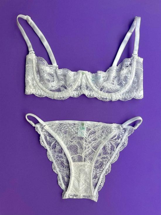  CLO 브라 Clo Fortuna Abierto 하프 컵  화이트