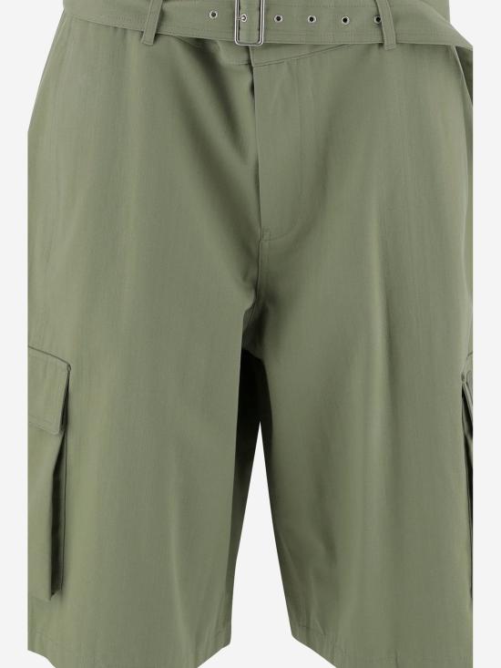  메종키츠네 데님 팬츠 메종 키츠네 카고 반바지 터프 그린 - MAISON KITSUNE