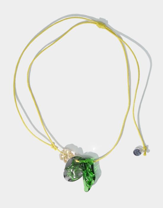  클레드 목걸이/팬던트 비정형 긴 클러스터 목걸이 - CLED