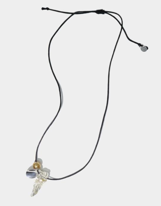  클레드 목걸이/팬던트 비정형 긴 클러스터 목걸이 - CLED