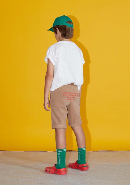  [키즈] 위켄드 하우스 키즈 티셔츠 키즈  오브젝트 티셔츠 화이트 - WEEKEND HOUSE KIDS