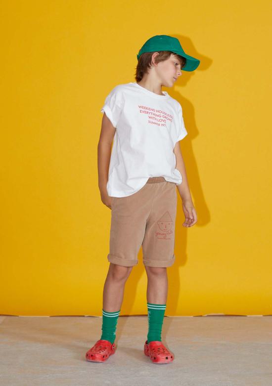  [키즈] 위켄드 하우스 키즈 티셔츠 키즈  오브젝트 티셔츠 화이트