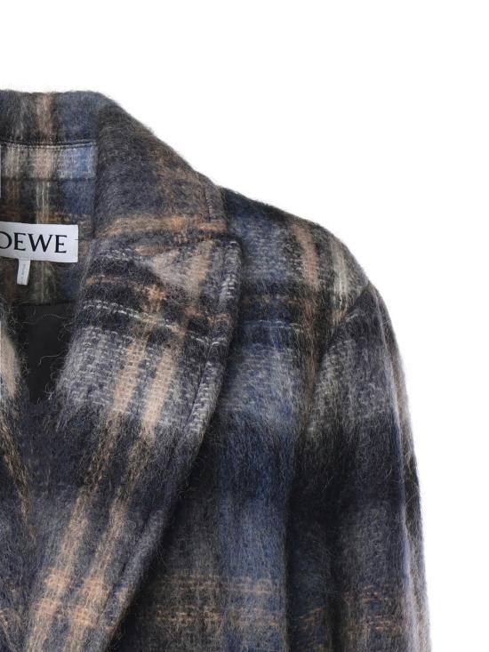  로에베 코트 모헤어 및 울 혼방  멀티컬러 - LOEWE