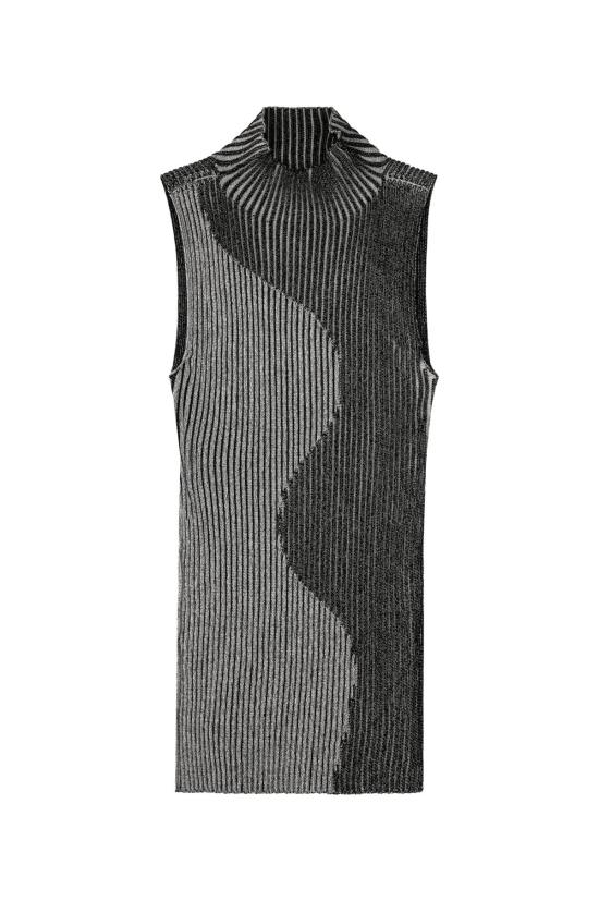  언타이틀드 인 모션 민소매 티셔츠 제목 없음 움직이는 가우디 탱크 흑백 - UNTITLED IN MOTION