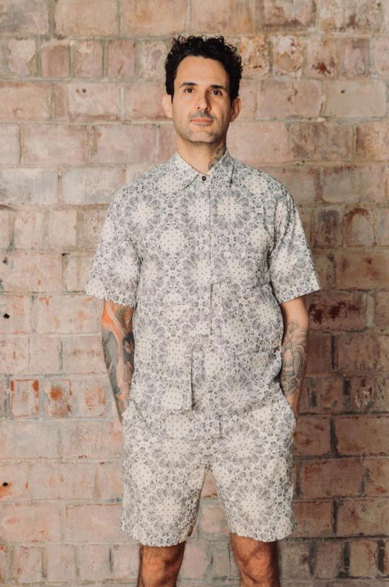  Guillermo Bravo 반팔 셔츠 기예르모 브라보 비대칭 반팔  오프 화이트 - OTHER BRANDS