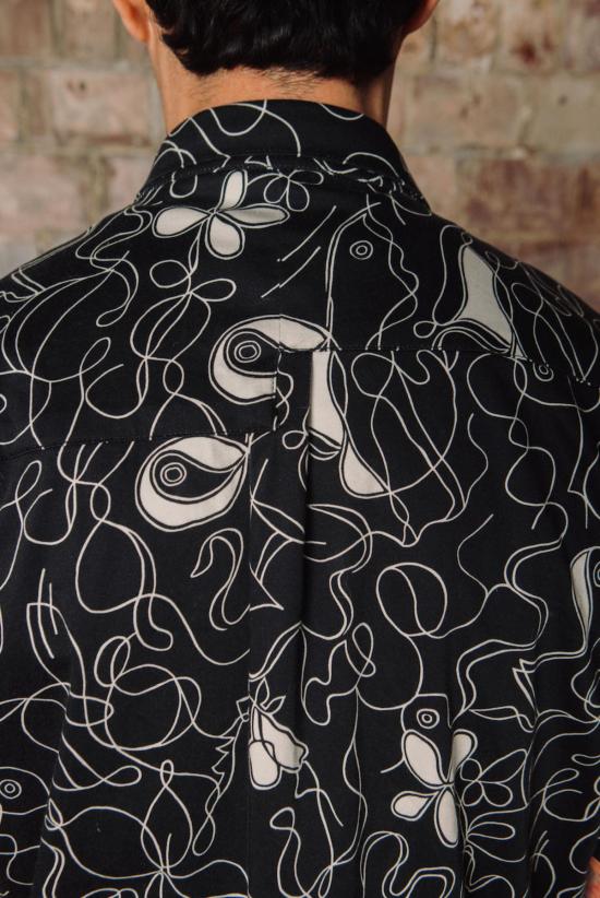  Guillermo Bravo 반팔 셔츠 기예르모 브라보 비대칭 반팔  오프 화이트 - OTHER BRANDS