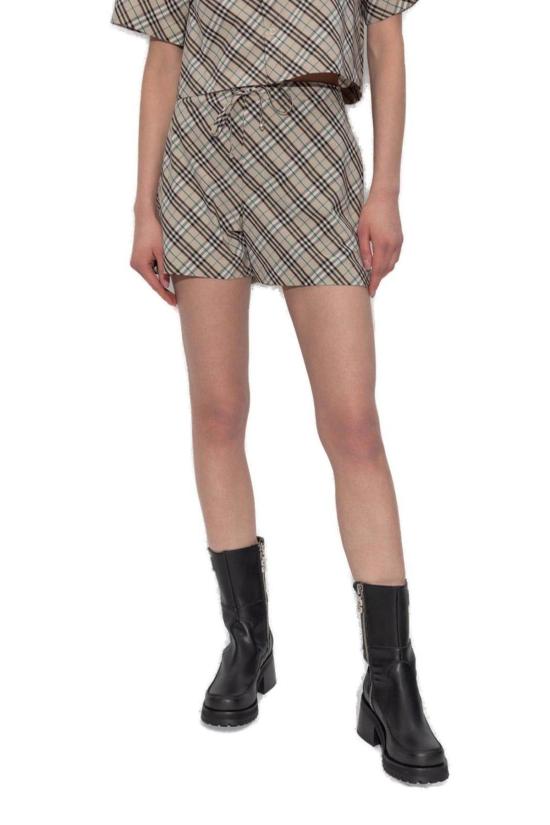  버버리 숏팬츠 빈티지 체크 드로스트링 쇼츠 멀티컬러 - BURBERRY