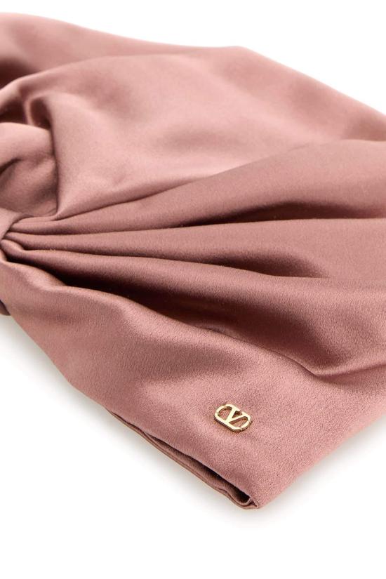  발렌티노 가라바니 머플러/스카프 Valentino Garavani 실크 터번 스카프 골드 - VALENTINO GARAVANI