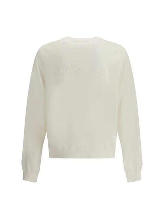  자크뮈스 스웨터 크루넥  화이트 - JACQUEMUS