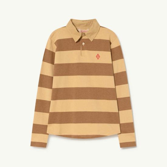  [키즈] 더 애니멀스 옵저버토리 트레이닝 상의 어린이용 동물 관측소 장어 긴팔 티셔츠 갈색 줄무늬