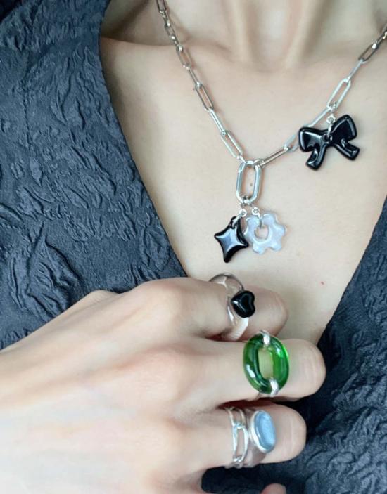  클레드 목걸이/팬던트 D 아이콘 체인 목걸이 스털링 실버 - CLED