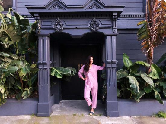  해피 프렌치 갱 점프수트 Happyfrenchgang  라벤더 - HAPPY FRENCH GANG