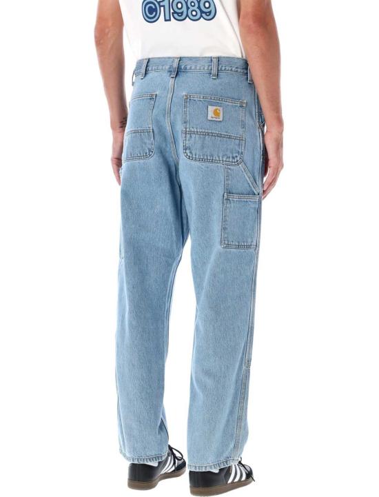  칼하트 데님 팬츠 카하트 더블 니  블루 스톤 블리치드 - CARHARTT