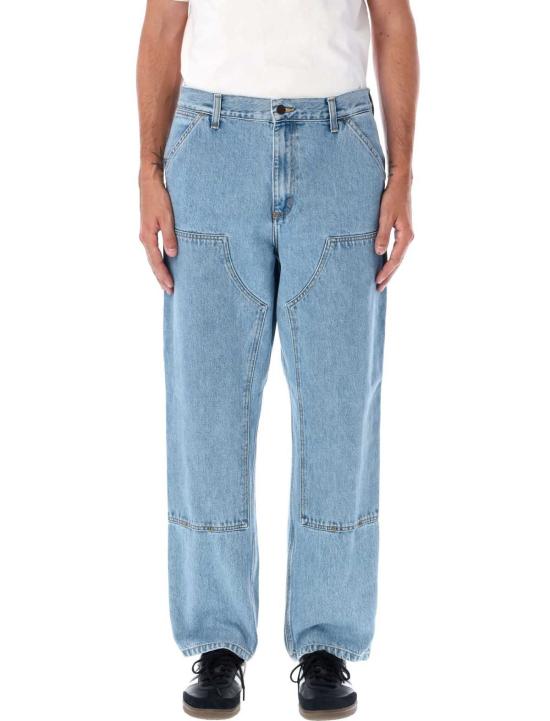  칼하트 데님 팬츠 카하트 더블 니  블루 스톤 블리치드