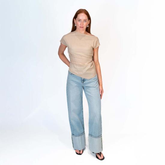  다웨이 블라우스 아심  더스티 핑크